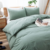 Cloud Comfort 100% Washed Cotton Duvet Set (No Comforter)