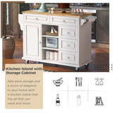 kitchen island with storage and 5 drawers