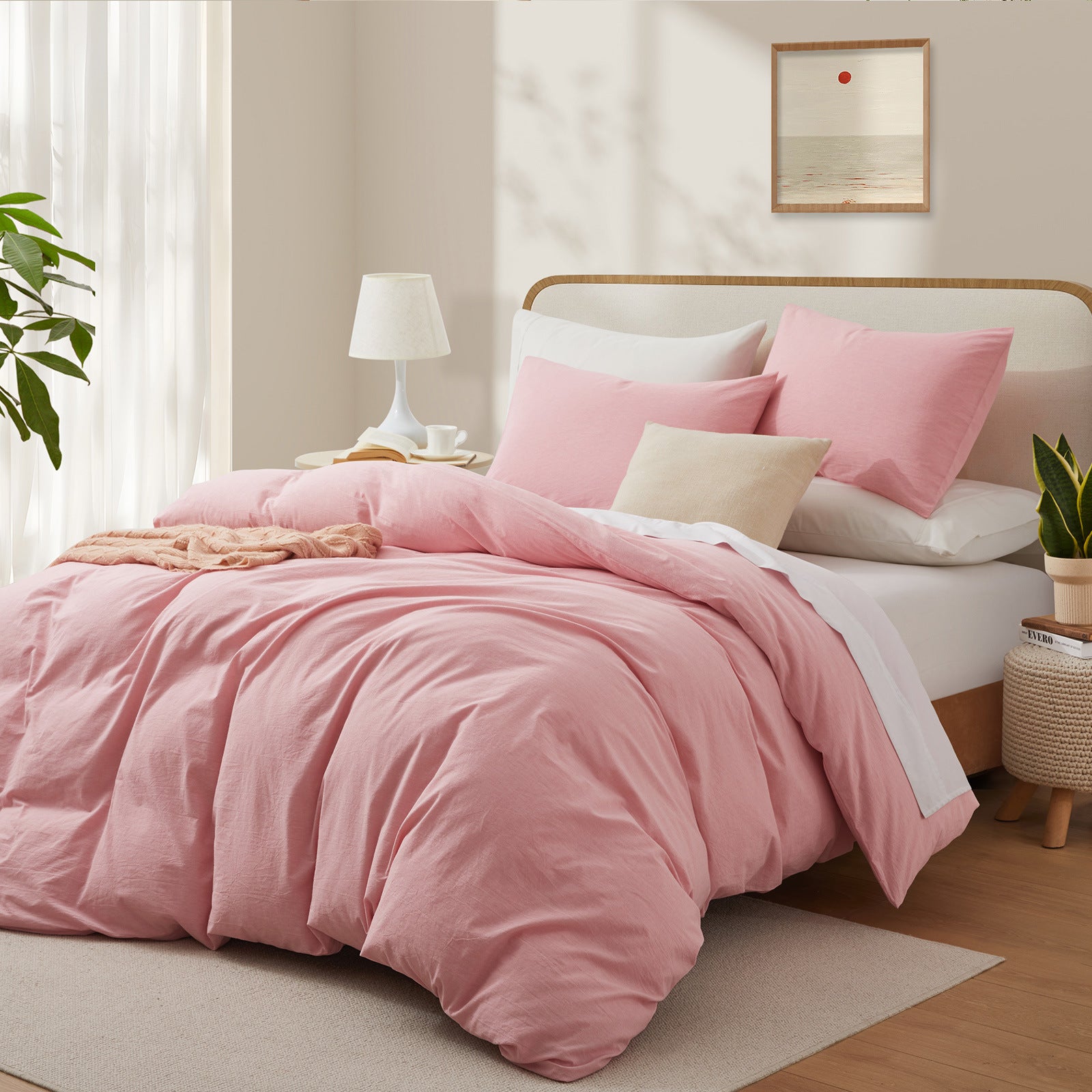Cloud Comfort 100% Washed Cotton Duvet Set (No Comforter)