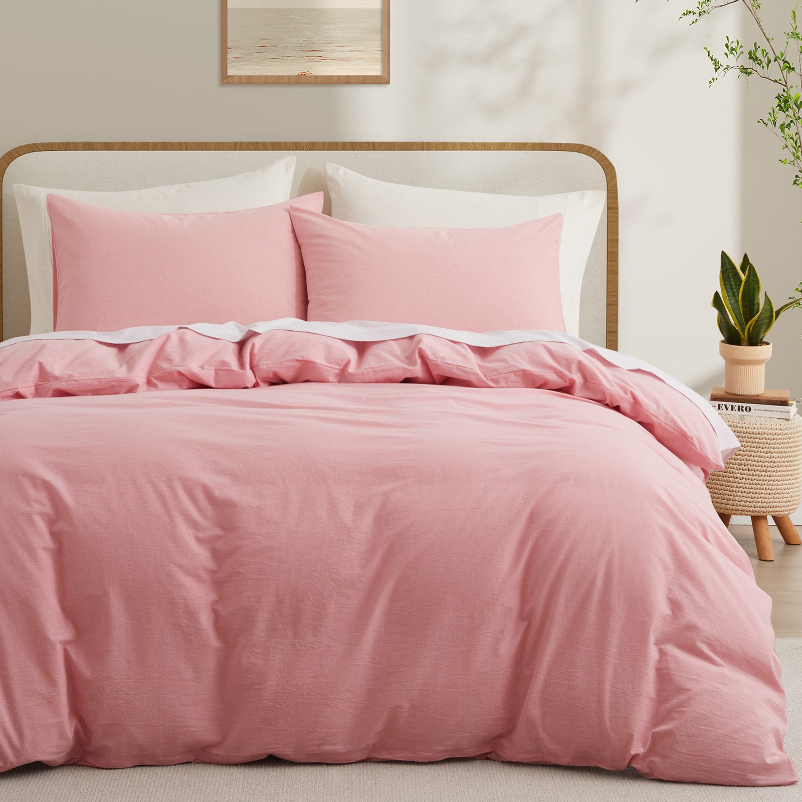 Cloud Comfort 100% Washed Cotton Duvet Set (No Comforter)