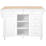 kitchen island with storage and 5 drawers