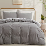 Cloud Comfort 100% Washed Cotton Duvet Set (No Comforter)