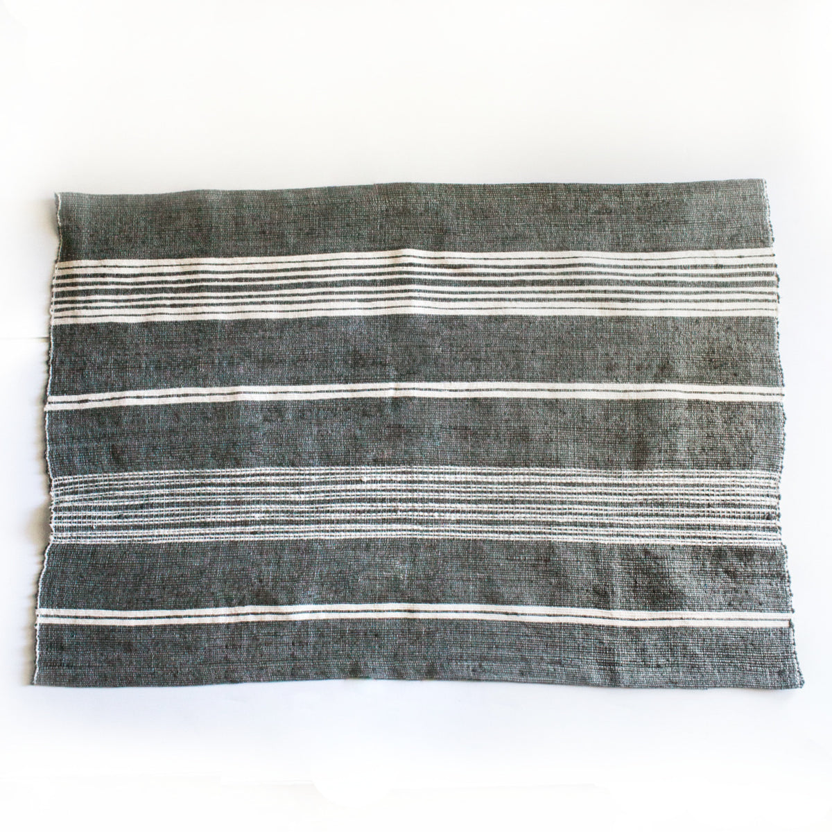 Avery Cotton Bath Mat Grey with Natural