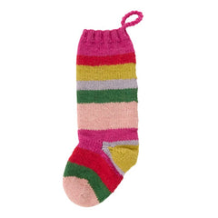 Bright & Merry Stocking – Hand-Knit Colorful Holiday Stocking