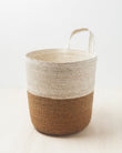 Solana Hanging Basket – Handwoven Palm Storage & Décor Copper