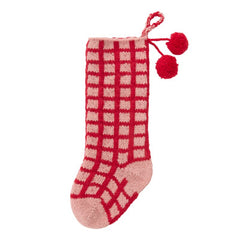 Bright & Merry Stocking – Hand-Knit Colorful Holiday Stocking
