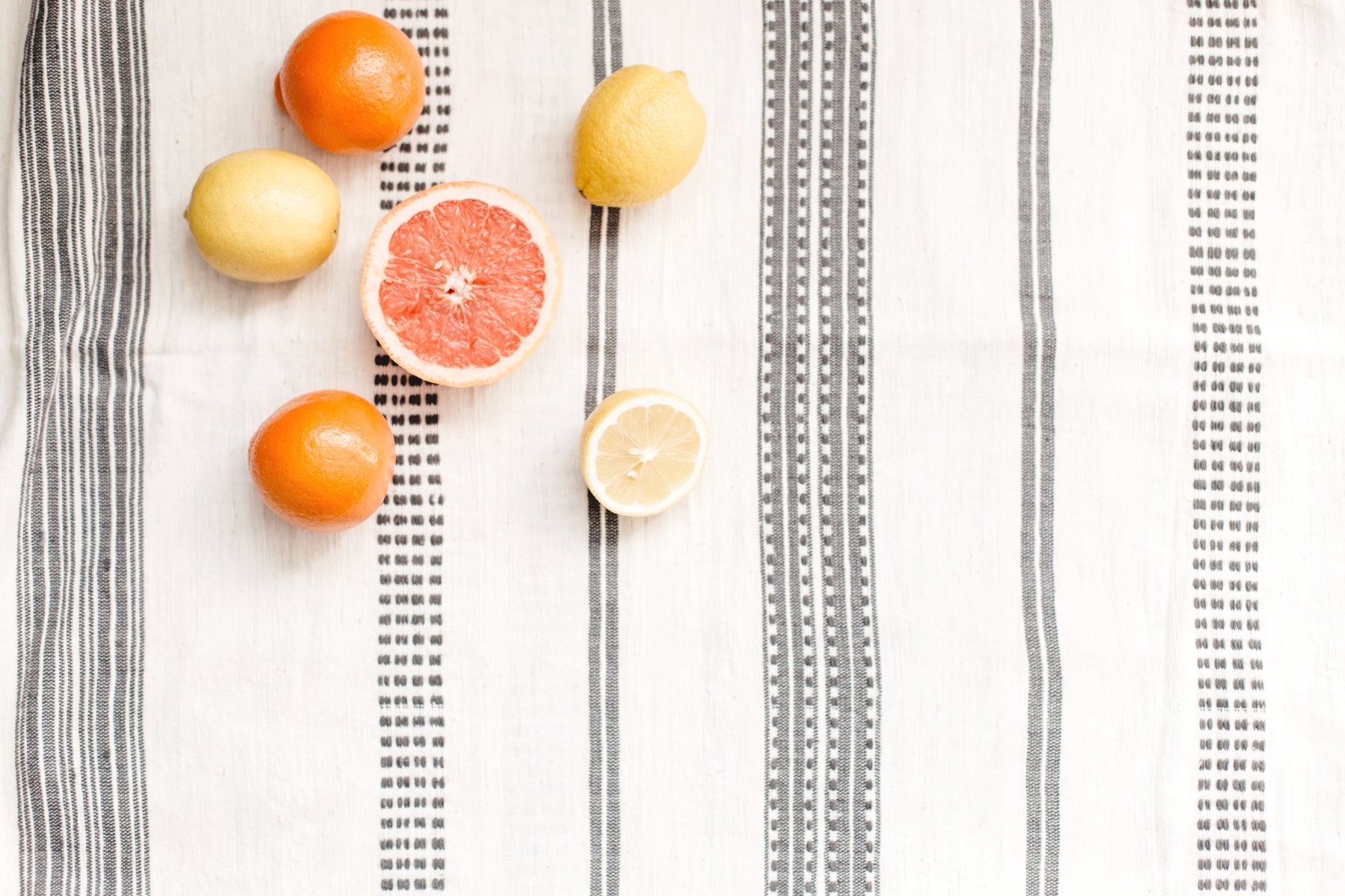 Avery Striped Cotton Tablecloth