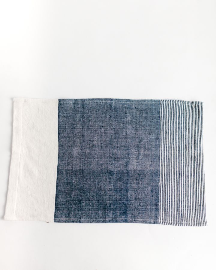 HarborStripe Cotton Tea Towel
