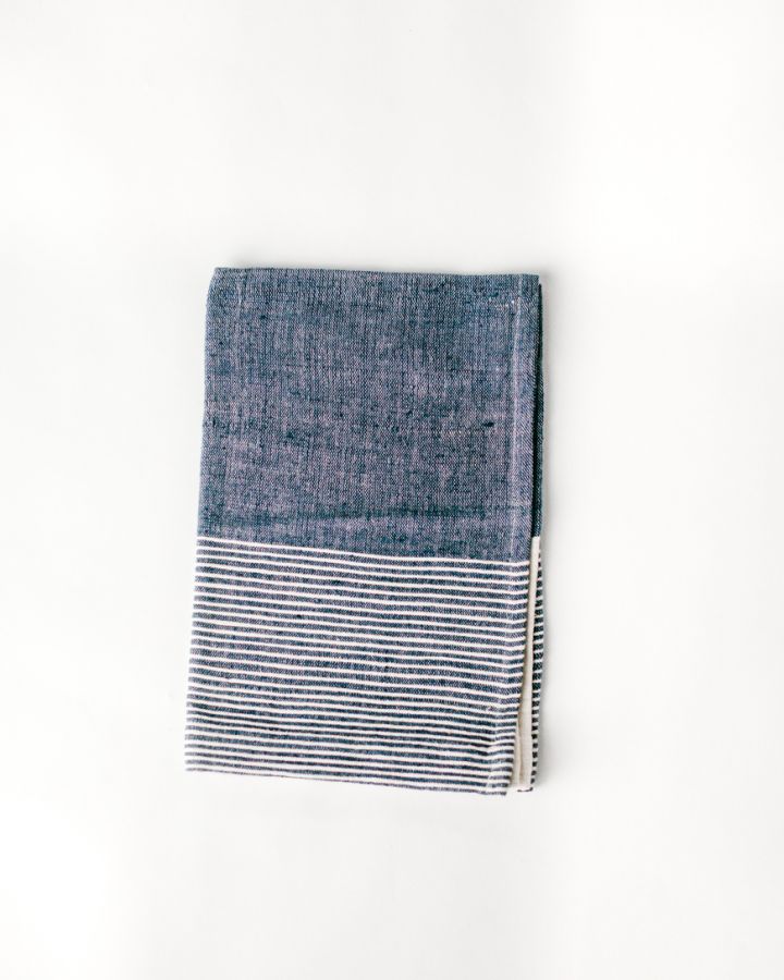HarborStripe Cotton Tea Towel