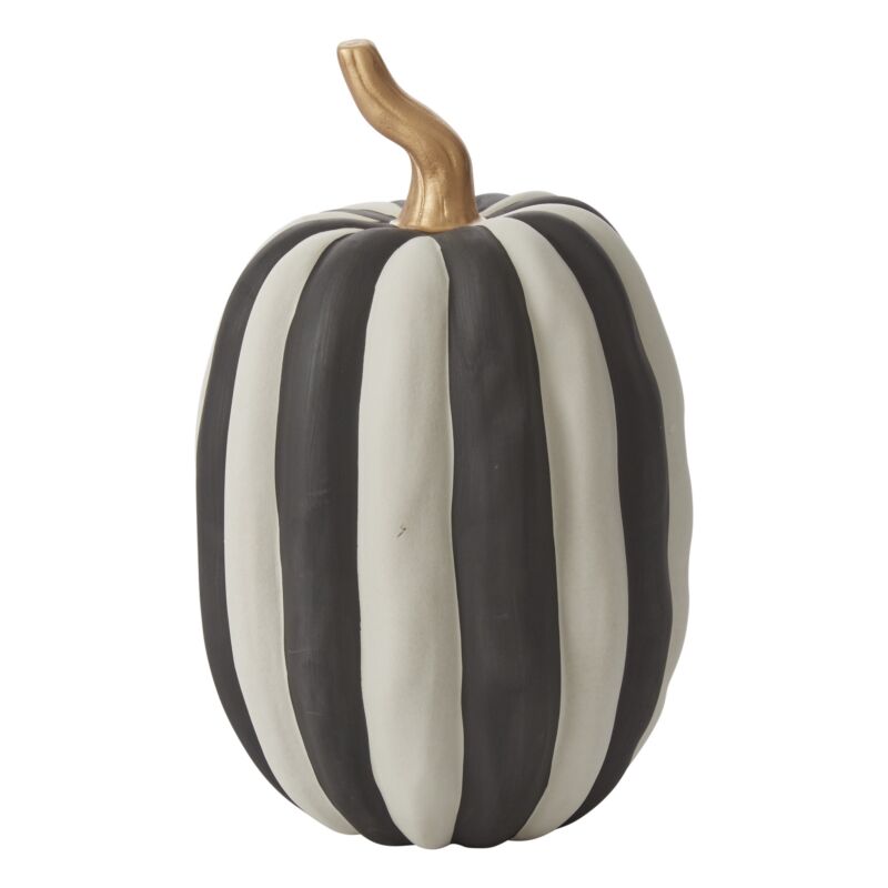 Harlequin Stripe Pumpkin 7.5"x 12.25"