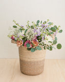Solana Hanging Basket – Handwoven Palm Storage & Décor